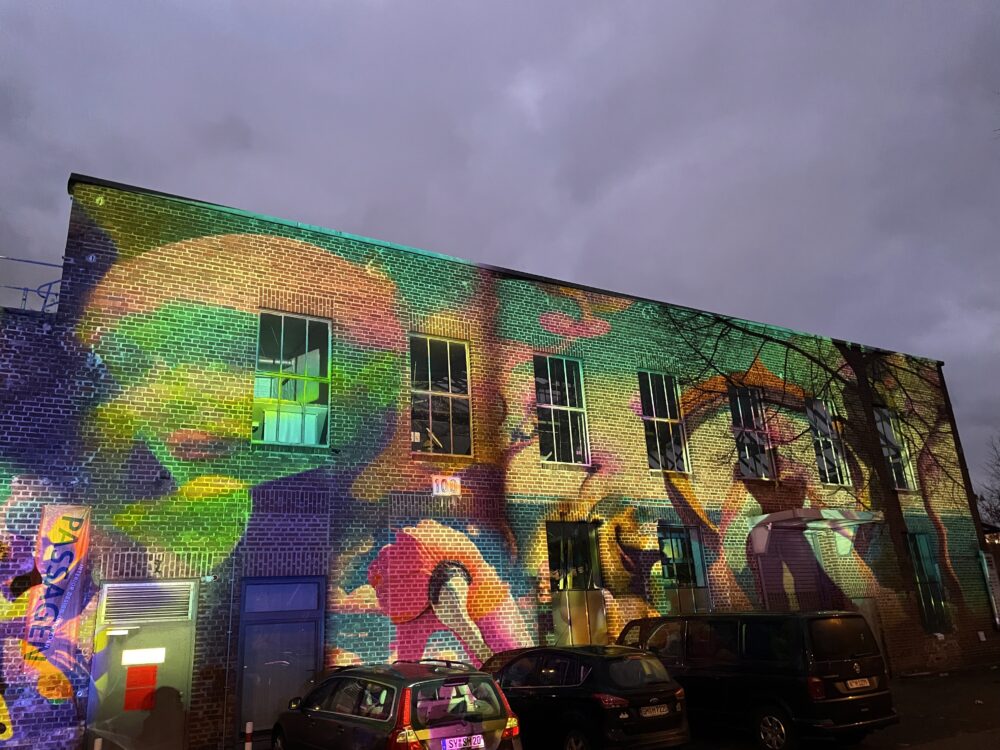 videomapping, les taxi pour les galaxies, köln